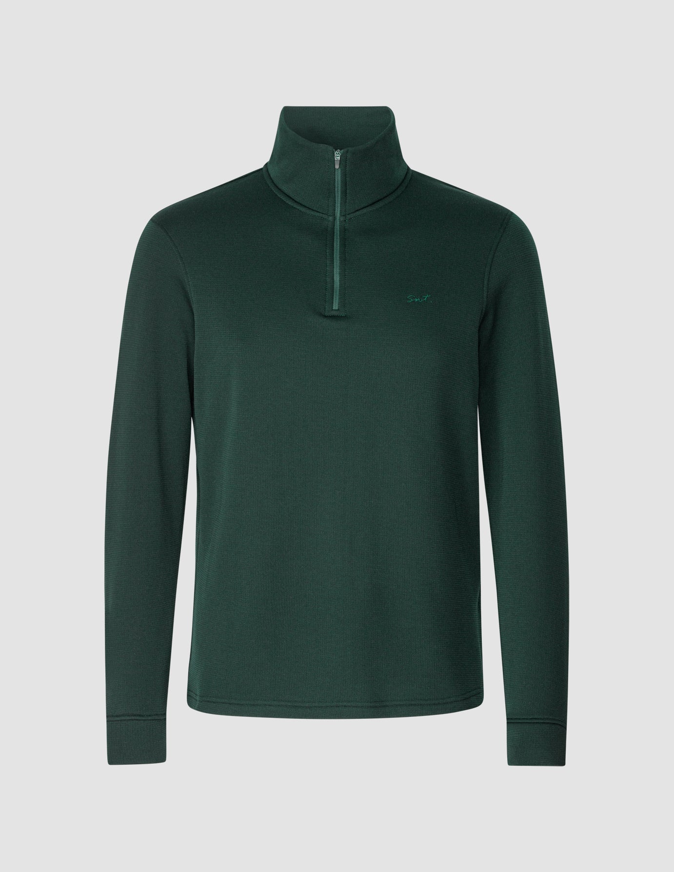 Tech Wool Half Zip Forest Green